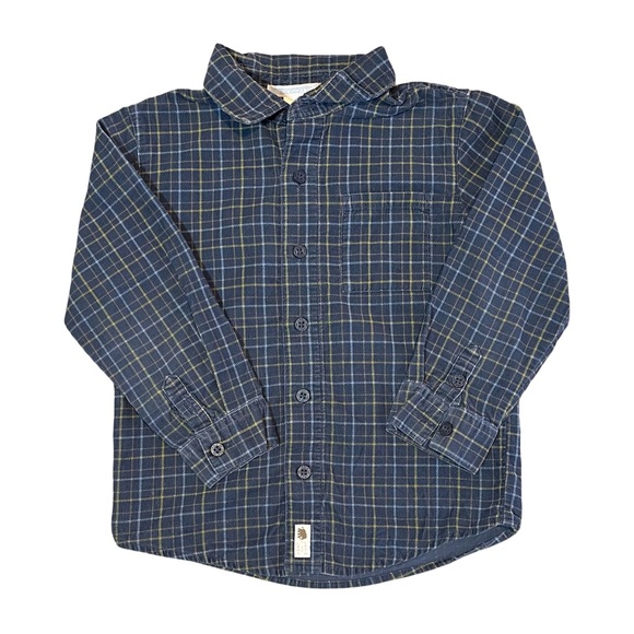 Janie and Jack Glacial Frost Button-Down Shirt 4T - Picture 1 of 4